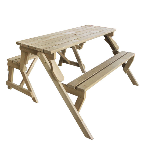 Garten Living Klappbarer Picknicktisch aus Holz | Wayfair.de